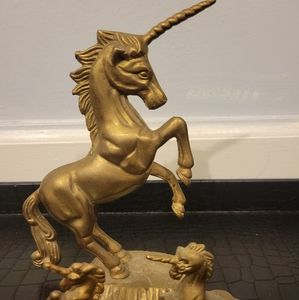 3 pc set Brass Unicorns